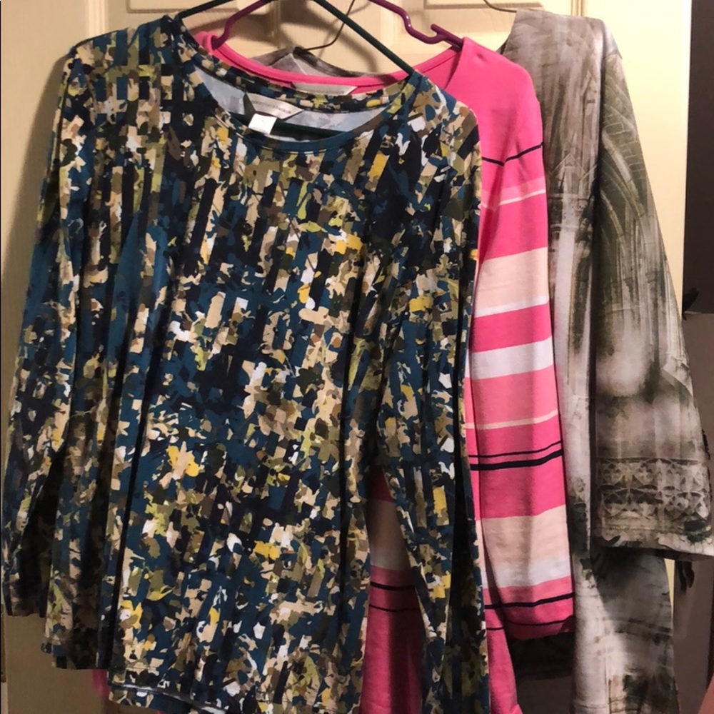 3-4-1$ Nice Fall Christopher & Banks casual tops